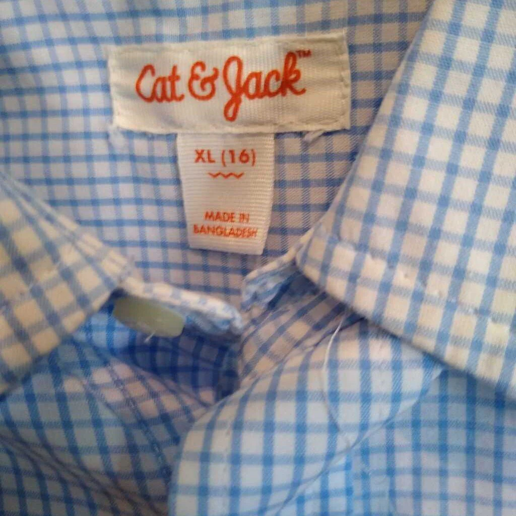 Cat & Jack,Blue,XL,Button Shirt - Image 3