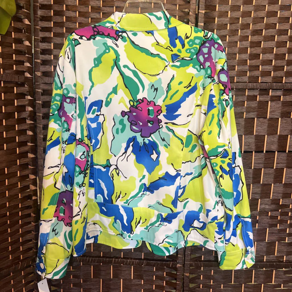 Erin,Blu Grn ,XL,Jkt Floral - Image 3