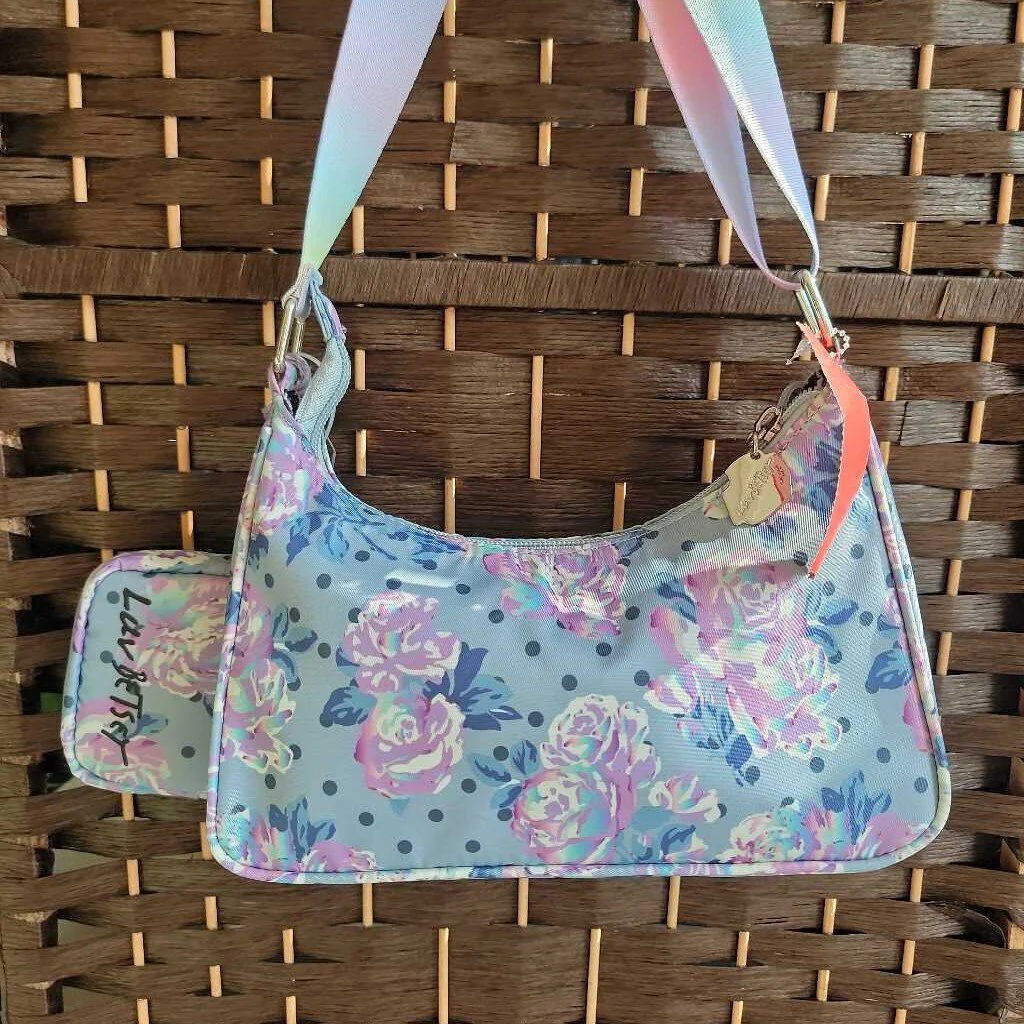 LAV FLWR,9.5X5,SMALL CROSS OVER WITH COIN/EAR BUD PURSE - Image 3